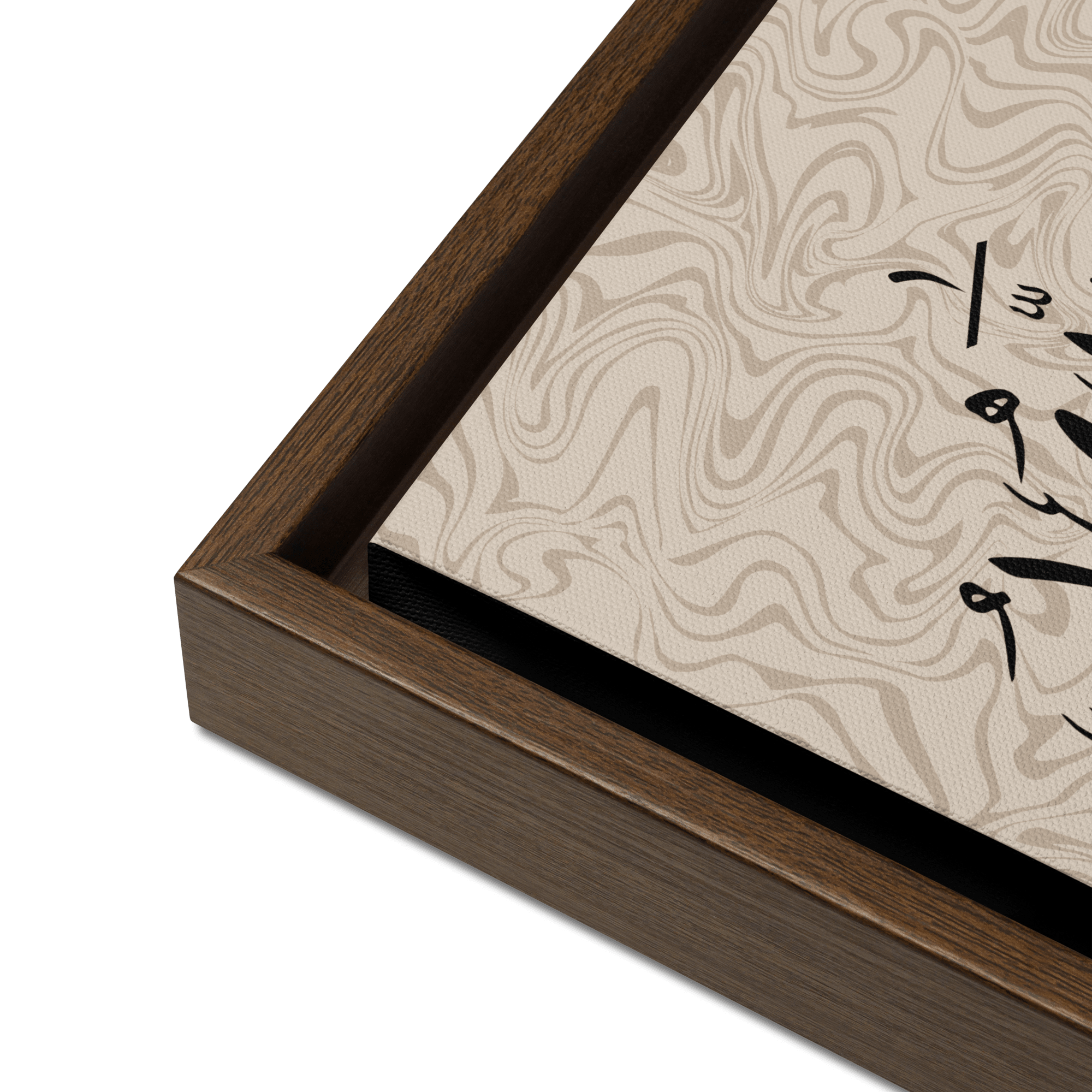 Alhamdulillah Marble Background Framed canvas – Islamic calligraphy canvas | Nurul Khatt