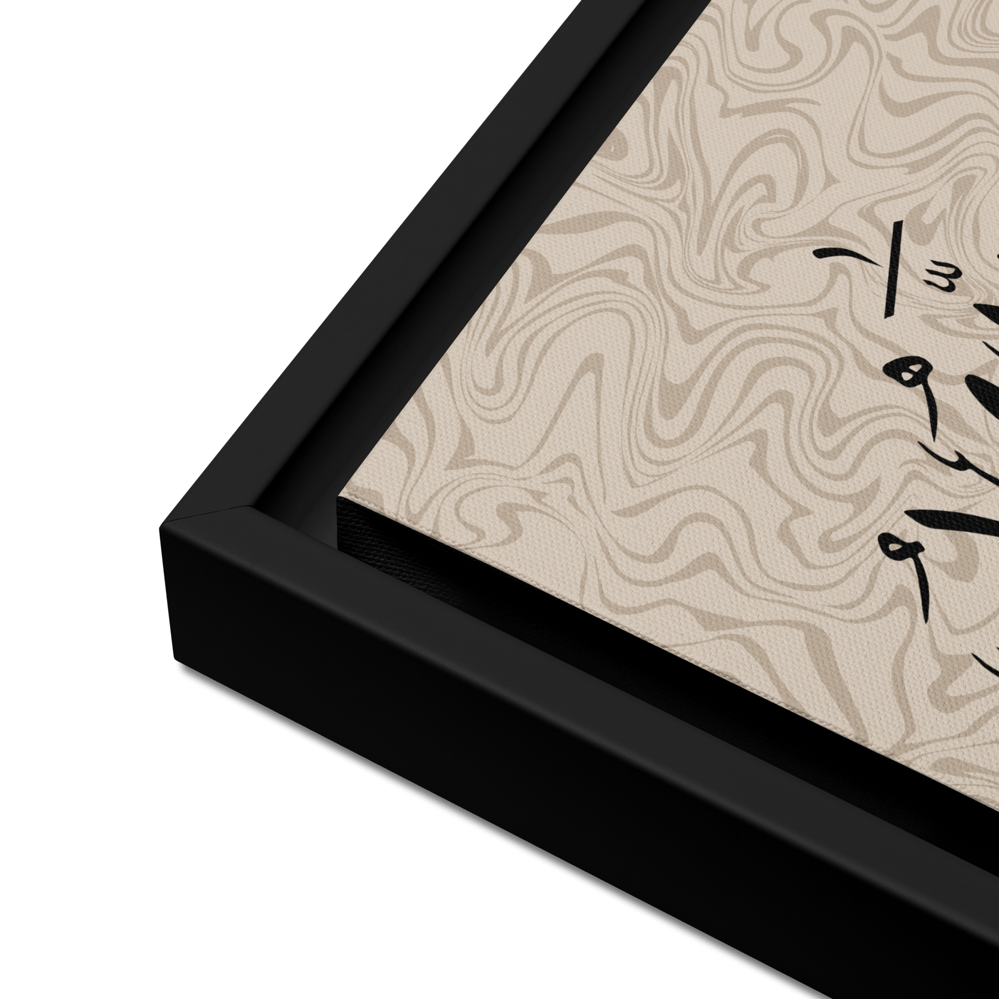 Alhamdulillah Marble Background Framed canvas – Islamic calligraphy canvas | Nurul Khatt