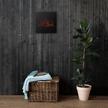 Alhamdulillah Red Canvas – Islamic calligraphy canvas | Nurul Khatt