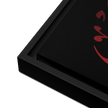 Framed Red on black AllahuAkbar Canvas – Islamic calligraphy canvas | Nurul Khatt