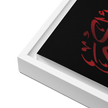 Framed Red on black AllahuAkbar Canvas – Islamic calligraphy canvas | Nurul Khatt