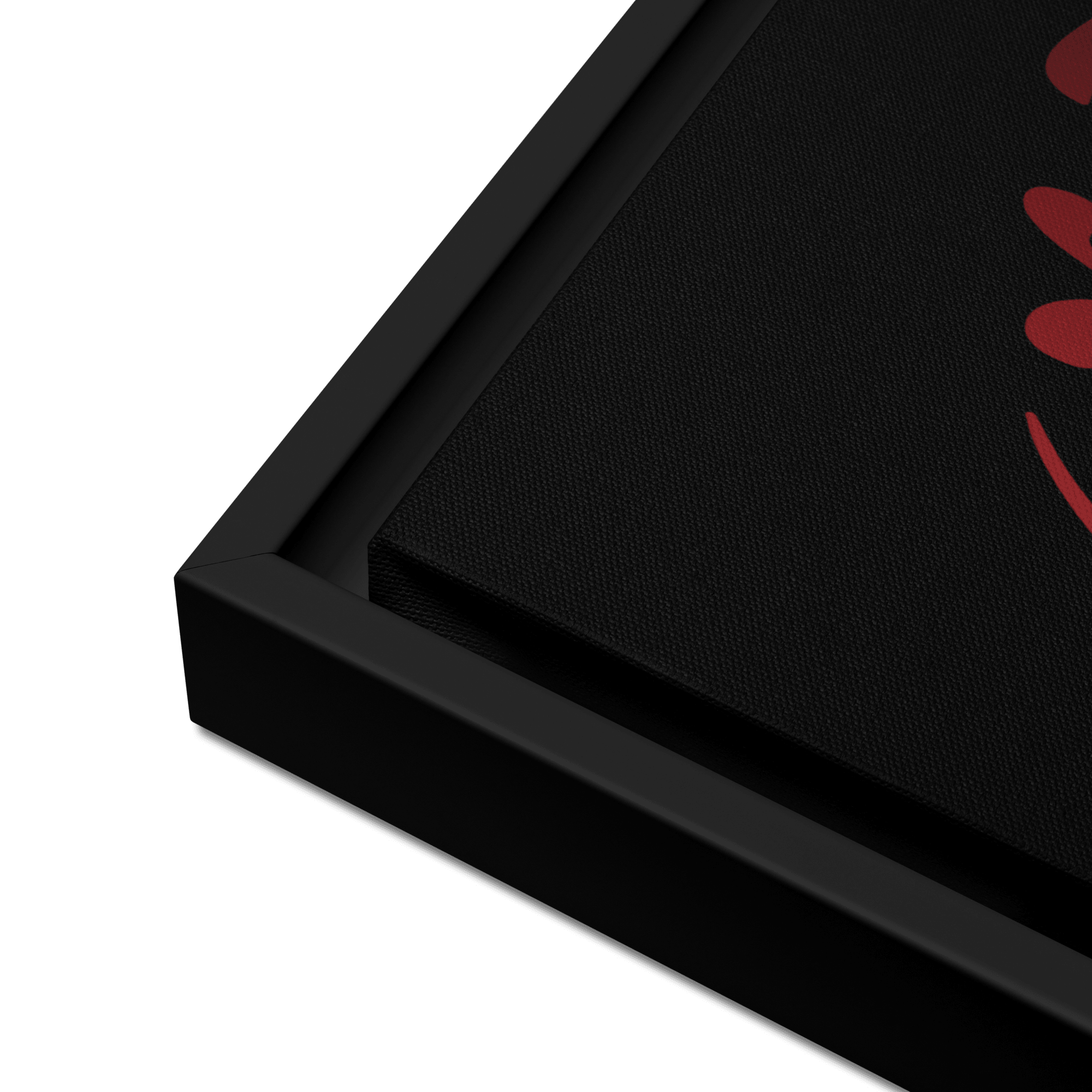 Framed Red on black AllahuAkbar Canvas – Islamic calligraphy canvas | Nurul Khatt