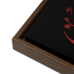Framed Red on black AllahuAkbar Canvas – Islamic calligraphy canvas | Nurul Khatt