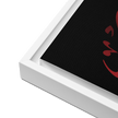 Framed Red on black AllahuAkbar Canvas – Islamic calligraphy canvas | Nurul Khatt