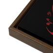 Framed Red on black AllahuAkbar Canvas – Islamic calligraphy canvas | Nurul Khatt