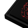 Framed Red on black AllahuAkbar Canvas – Islamic calligraphy canvas | Nurul Khatt