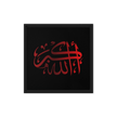 Framed Red on black AllahuAkbar Canvas – Islamic calligraphy canvas | Nurul Khatt