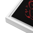 Framed Red on black AllahuAkbar Canvas – Islamic calligraphy canvas | Nurul Khatt