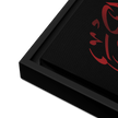 Framed Red on black AllahuAkbar Canvas – Islamic calligraphy canvas | Nurul Khatt
