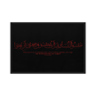 Hasibo Red Framed – Islamic calligraphy canvas | Nurul Khatt
