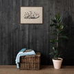 MashaAllah Framed Canvas Marble Background – Islamic calligraphy canvas | Nurul Khatt
