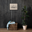 MashaAllah Framed Canvas Marble Background – Islamic calligraphy canvas | Nurul Khatt