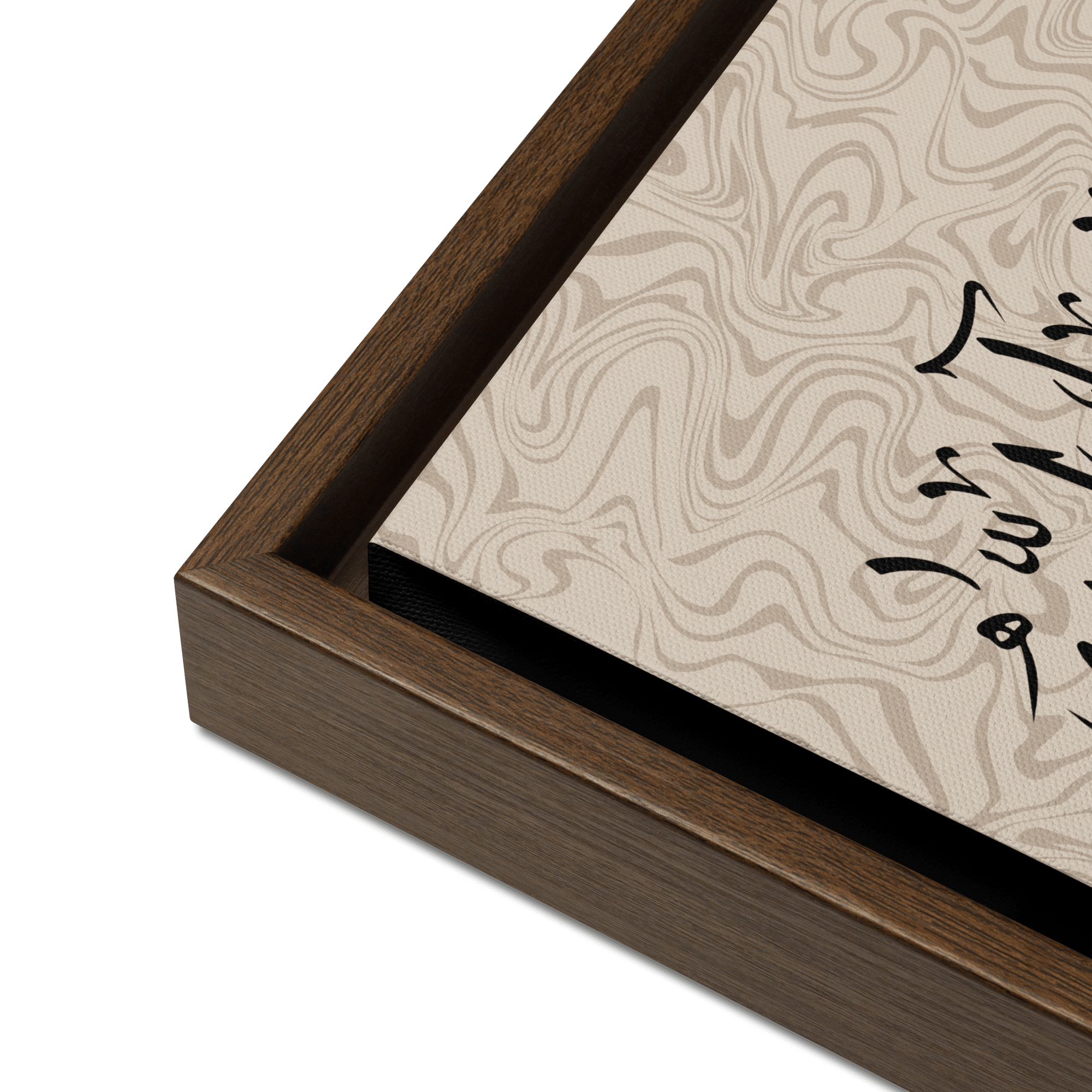 MashaAllah Framed Canvas Marble Background – Islamic calligraphy canvas | Nurul Khatt