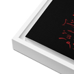 MashaAllah Red Framed Canvas – Islamic calligraphy canvas | Nurul Khatt