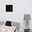 Red AllahuAkbar Black Background Canvas – Islamic calligraphy canvas | Nurul Khatt