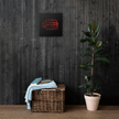 Red AllahuAkbar Black Background Canvas – Islamic calligraphy canvas | Nurul Khatt