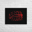 Red AllahuAkbar Black Background Canvas – Islamic calligraphy canvas | Nurul Khatt