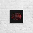 Red AllahuAkbar Black Background Canvas – Islamic calligraphy canvas | Nurul Khatt