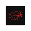 Red AllahuAkbar Black Background Canvas – Islamic calligraphy canvas | Nurul Khatt