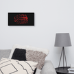Red AllahuAkbar Black Background Canvas – Islamic calligraphy canvas | Nurul Khatt