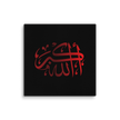 Red AllahuAkbar Black Background Canvas – Islamic calligraphy canvas | Nurul Khatt