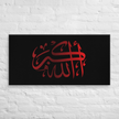Red AllahuAkbar Black Background Canvas – Islamic calligraphy canvas | Nurul Khatt