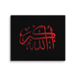 Red AllahuAkbar Black Background Canvas – Islamic calligraphy canvas | Nurul Khatt