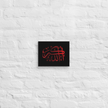 Red AllahuAkbar Black Background Canvas – Islamic calligraphy canvas | Nurul Khatt