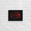Red AllahuAkbar Black Background Canvas – Islamic calligraphy canvas | Nurul Khatt
