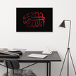Red AllahuAkbar Black Background Canvas – Islamic calligraphy canvas | Nurul Khatt