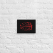 Red AllahuAkbar Black Background Canvas – Islamic calligraphy canvas | Nurul Khatt