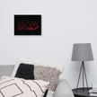 Red Masha'Allah Canvas – Islamic calligraphy canvas | Nurul Khatt