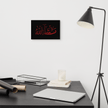 Red Masha'Allah Canvas – Islamic calligraphy canvas | Nurul Khatt