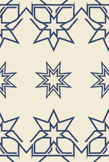 simple 2 colour sleek Islamic pattern background. Not too detailed